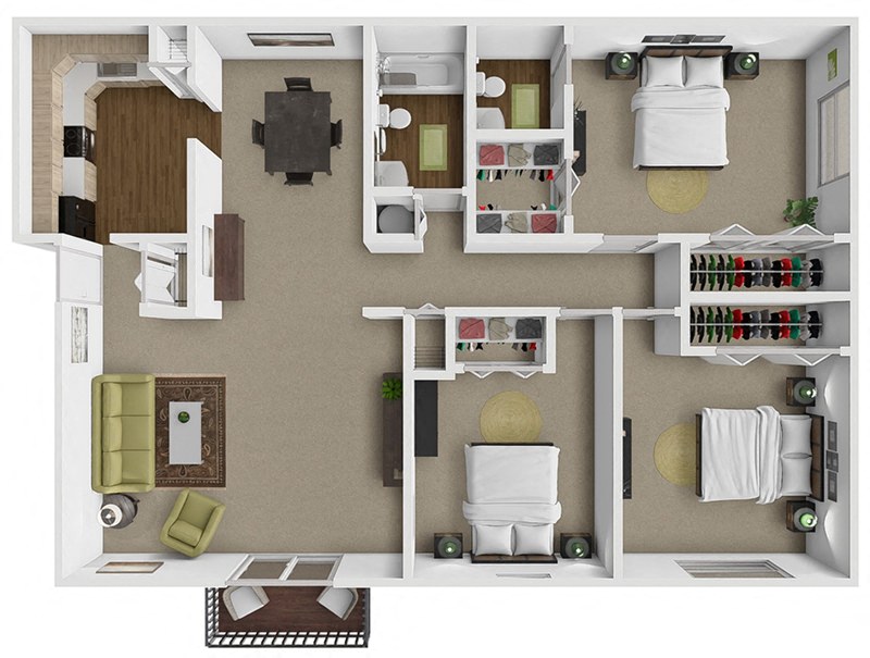 Oak floor plan