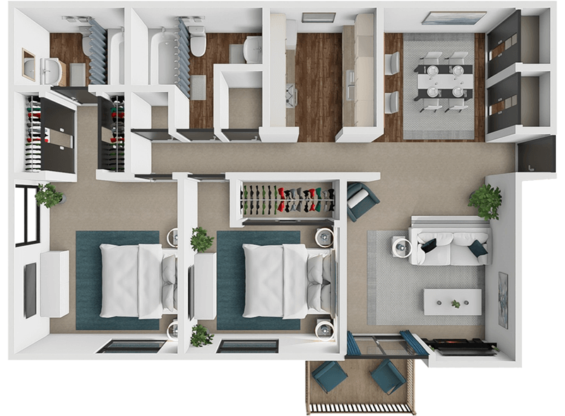 The Oak floor plan
