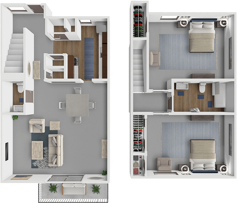 Courtland Townhome floor plan