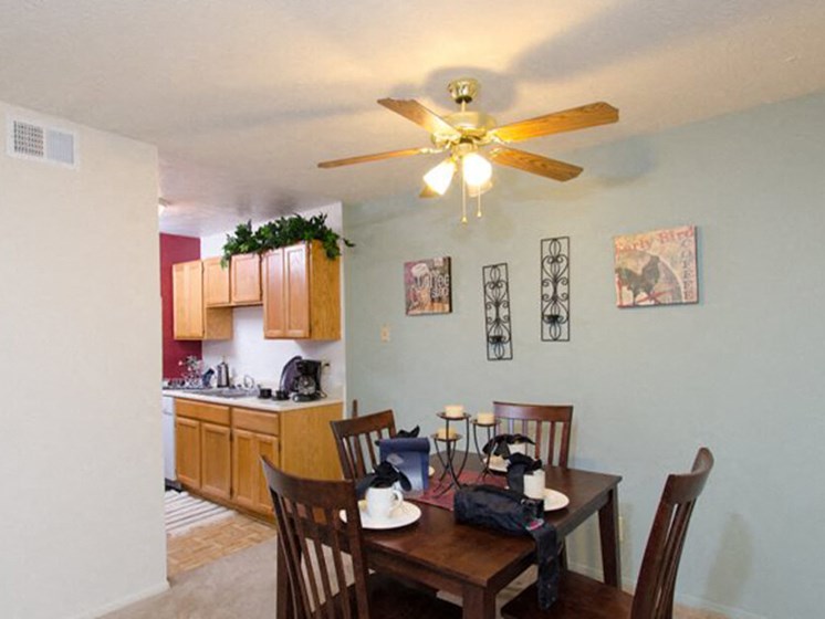 Apartment dining area