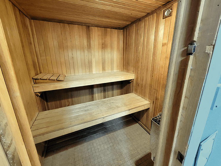 apartment complex with sauna