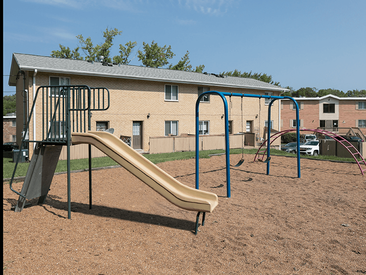 On site playground at Emerald Crossing Apartments