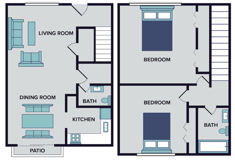 Norfolk Townhome floor plan