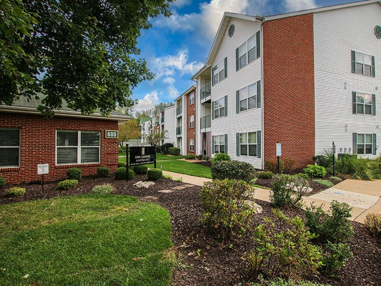 leasing office at apartment complex