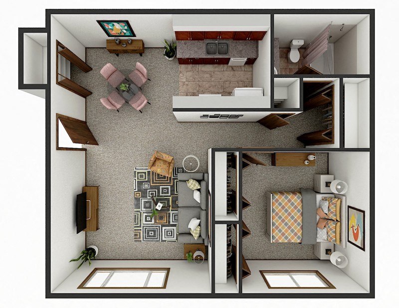 1532 and 1534 W Ridge floor plan