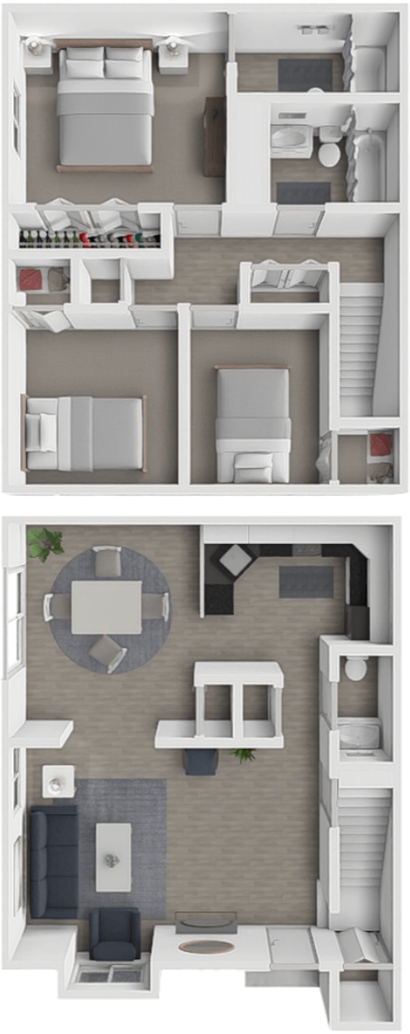 The Palmetto 3 Bedroom floor plan