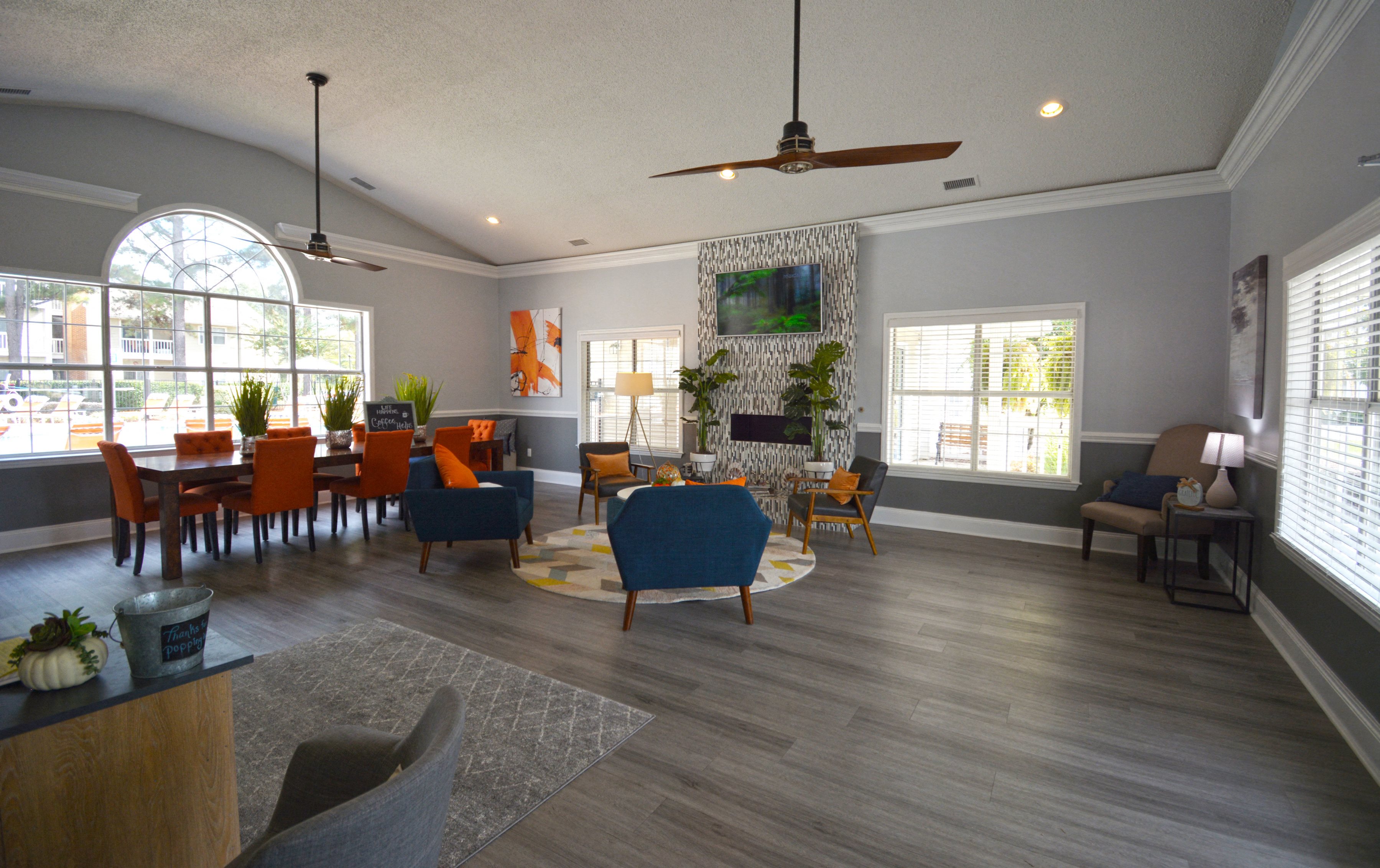Luxurious clubhouse at The Avenues  at Steele Creek