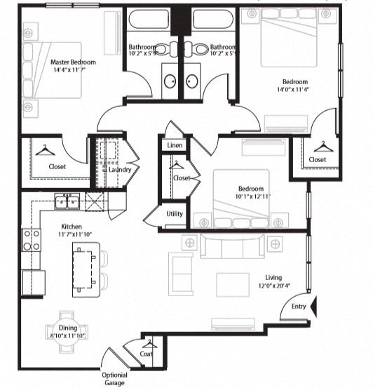 Floor Plans of The Retreat at Juban in Denham Springs, LA