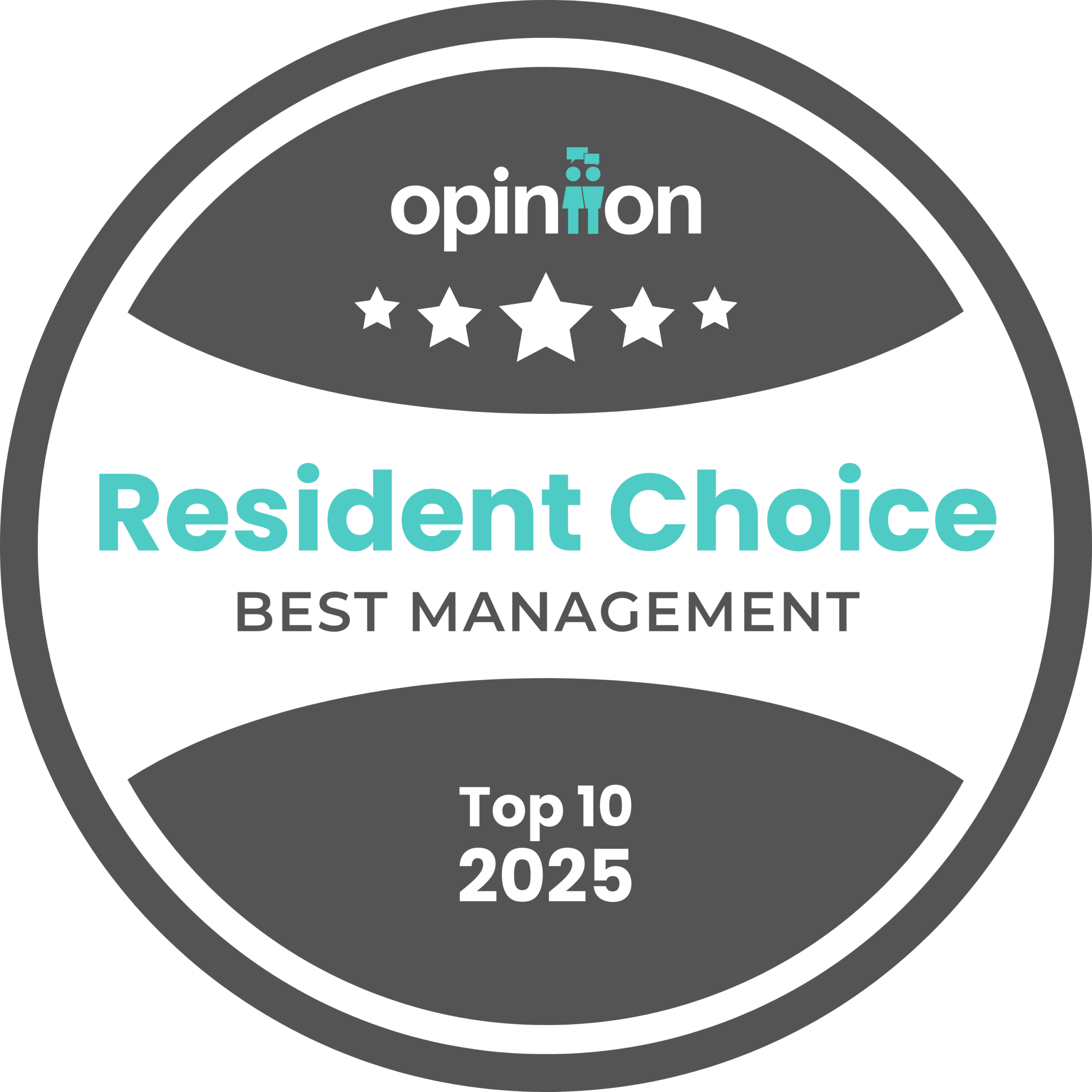 2025 Resident Choice Award best management badge
