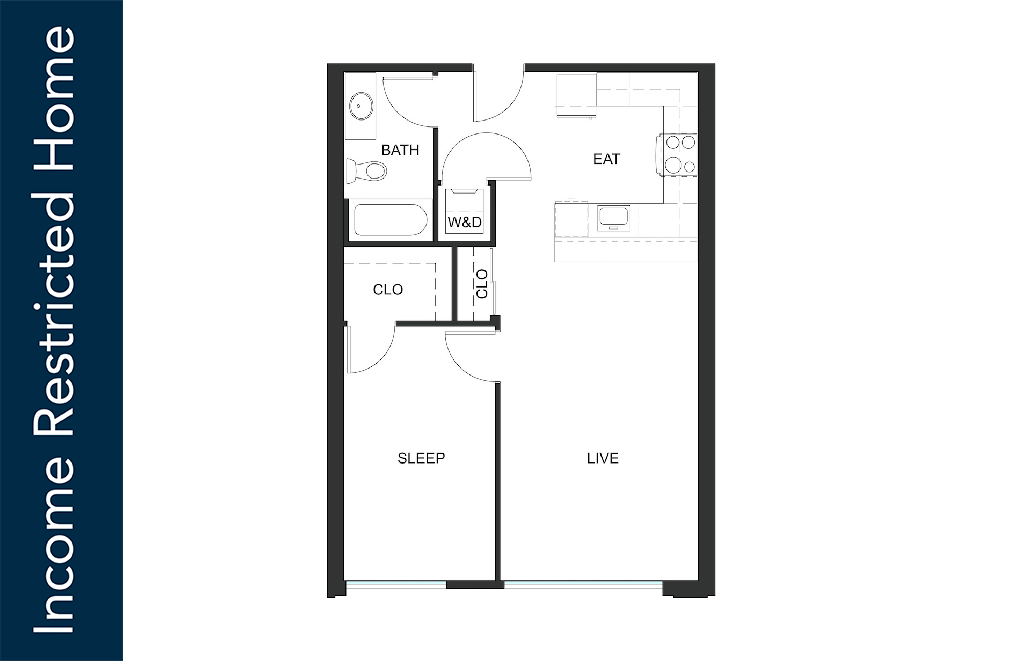 1x1 A4 - 75% MFTE - Iron Flats - Affordable
