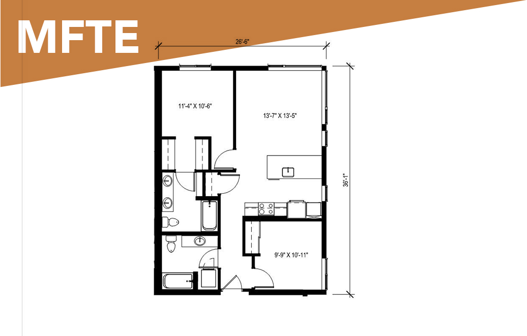 MFTE 2 Bedroom - C6 - Affordable