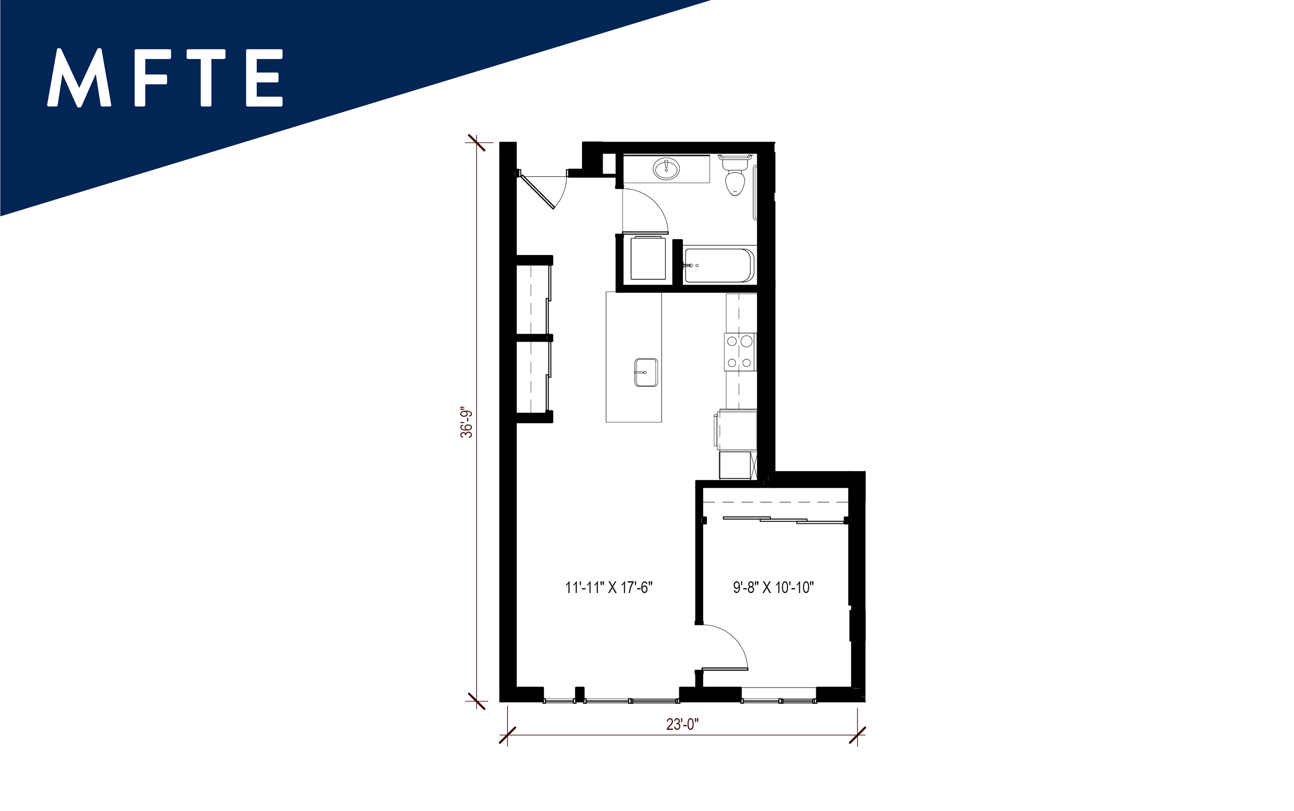 MFTE 1 Bedroom - A28 - Affordable