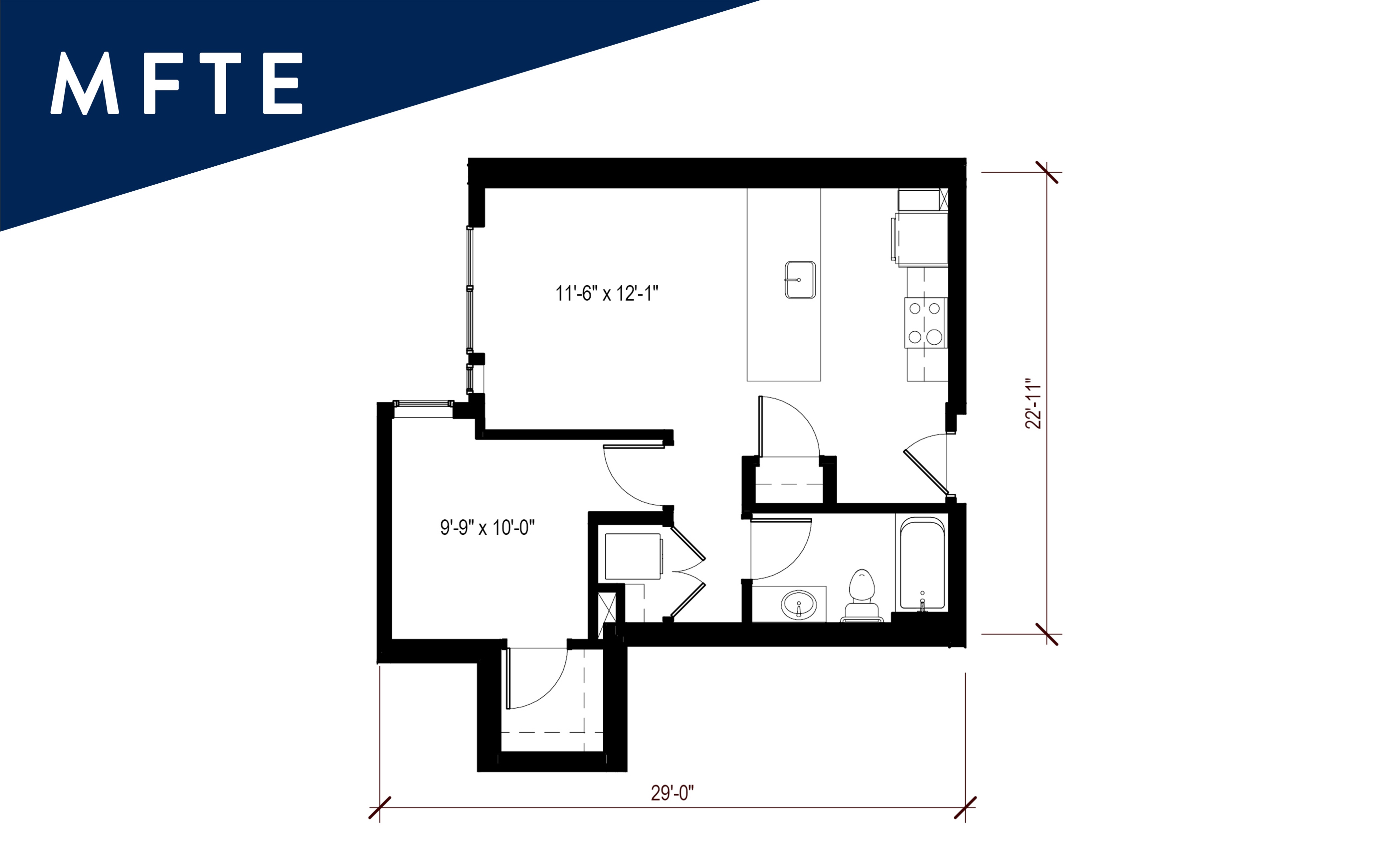 MFTE 1 Bedroom - A40