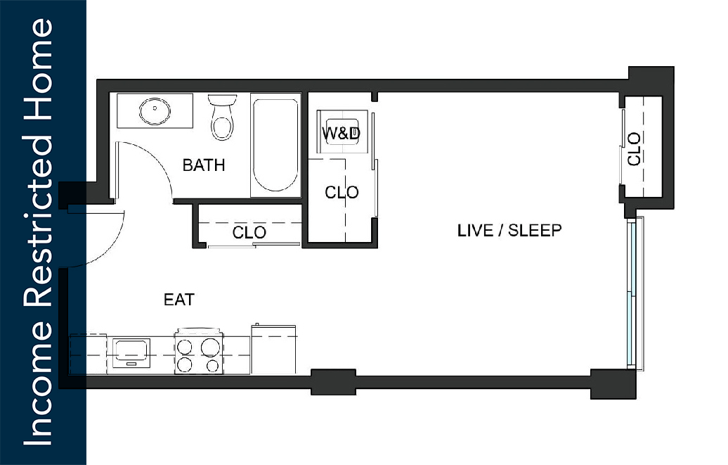 Studio S5 - 65% MFTE - Iron Flats - Affordable