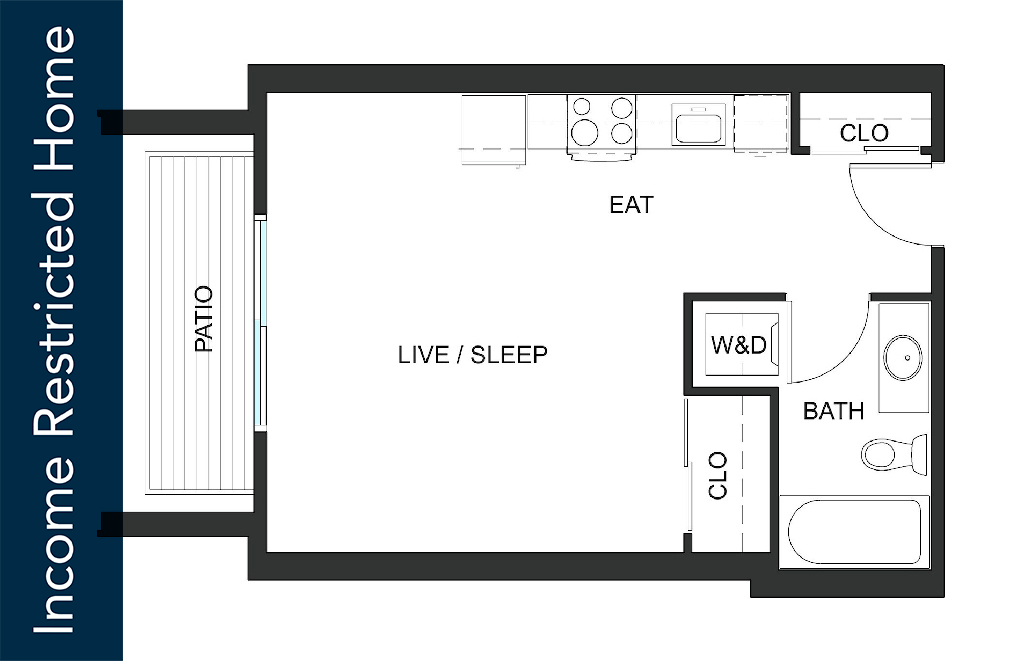 Studio S8 - 65% MFTE - Iron Flats - Affordable