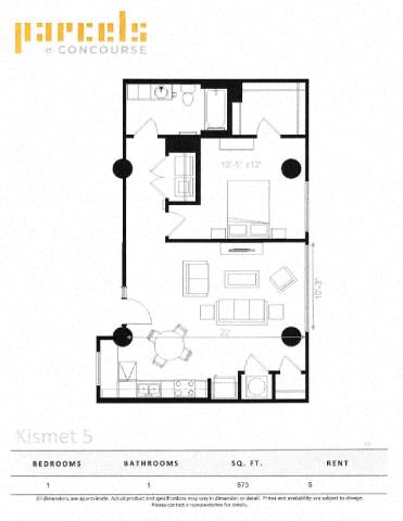 Floor plan layout diagram for Kismet 5
