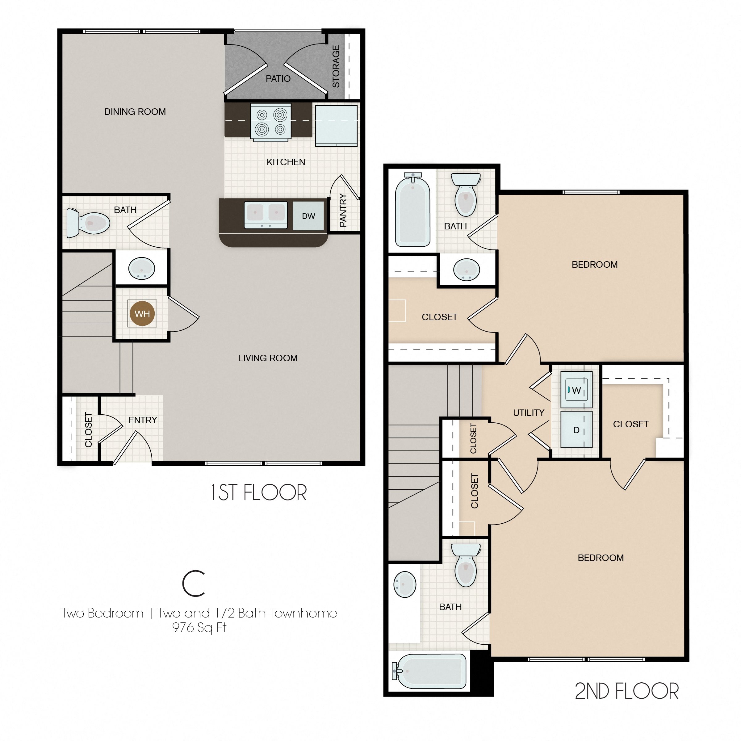 Floor Plans of Park Yellowstone Apartment Homes in Houston, TX