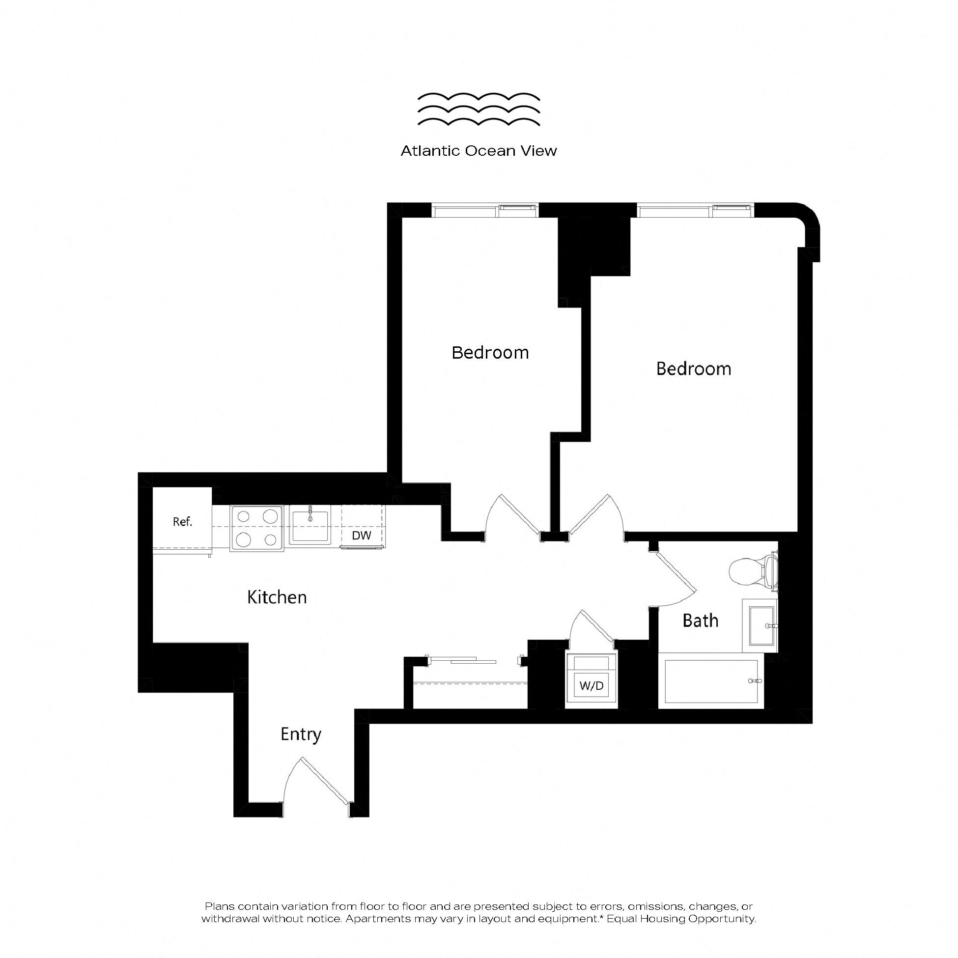 B05 - Jr 2 Bedroom floor plan