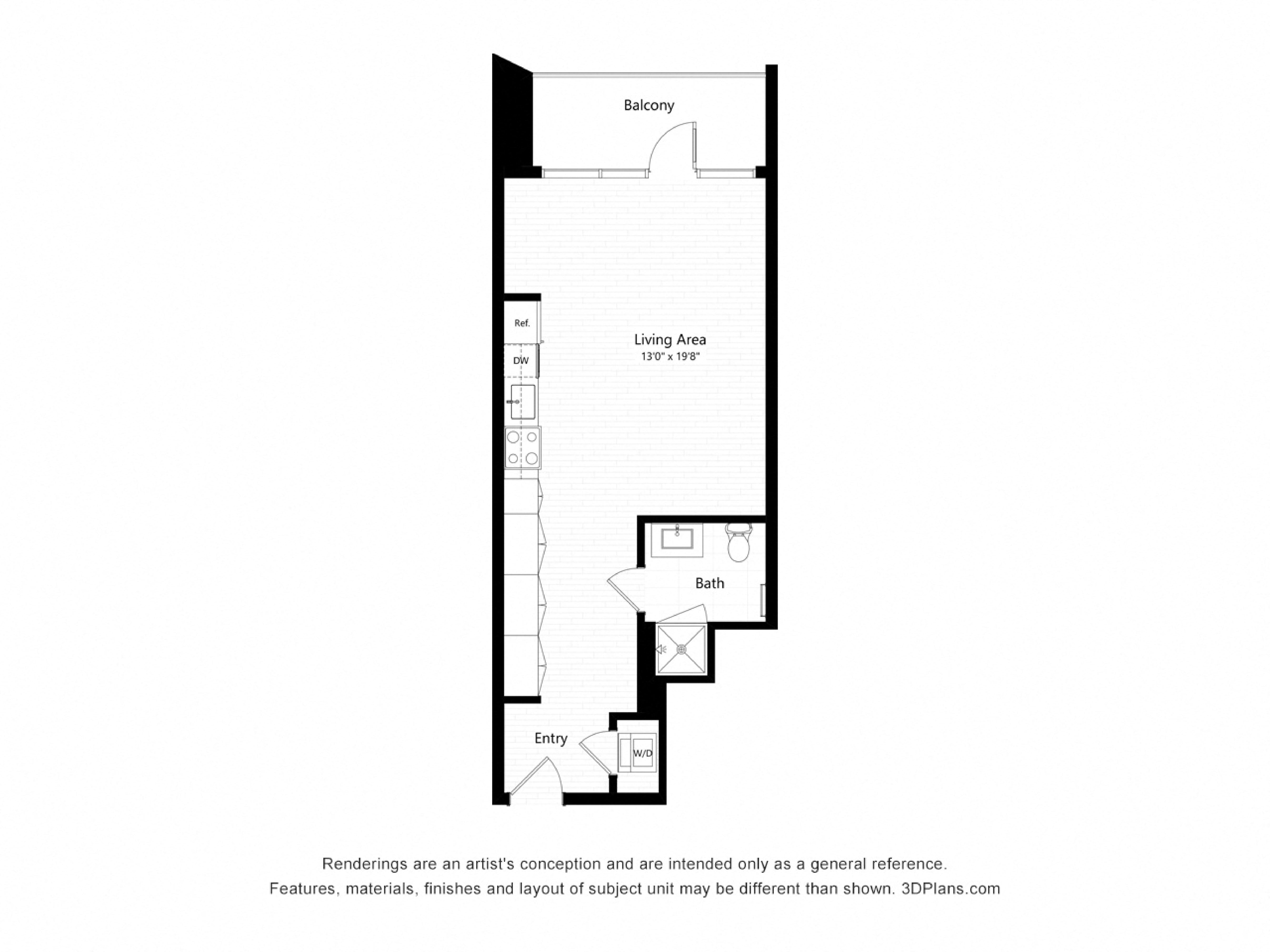S11 - Studio floor plan