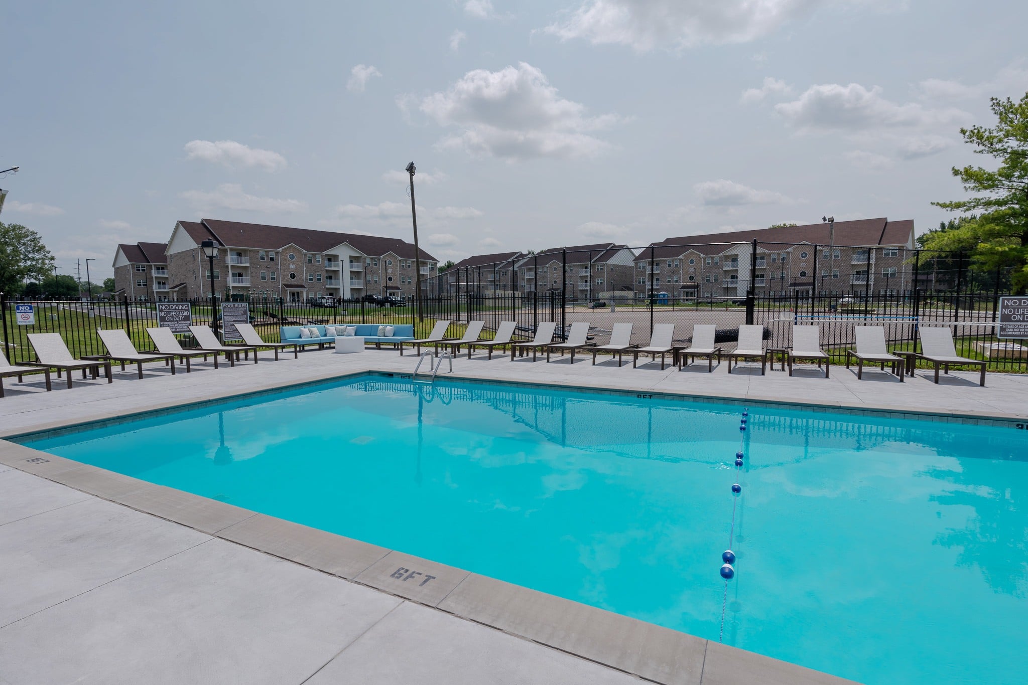 resort style pool