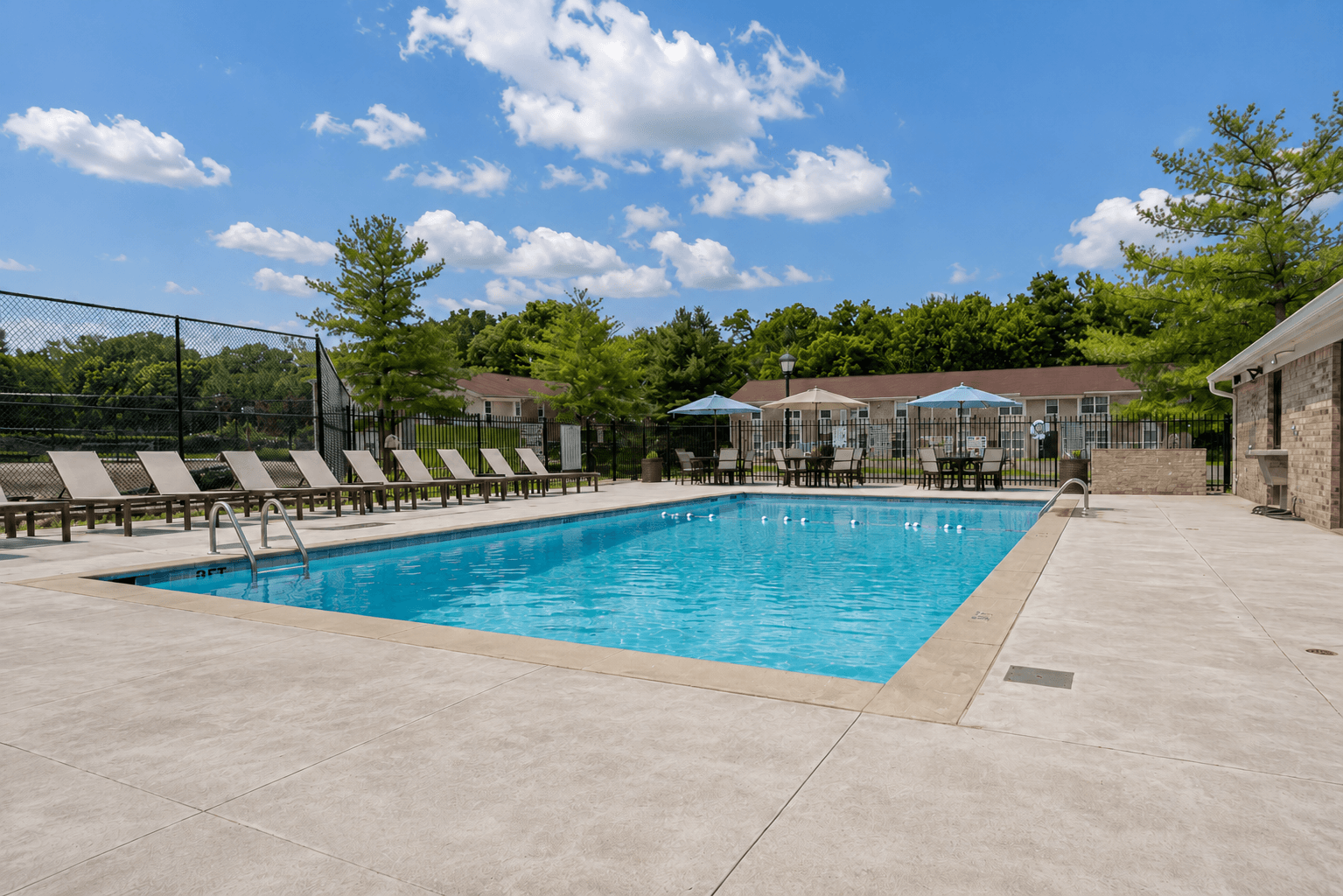 resort style pool