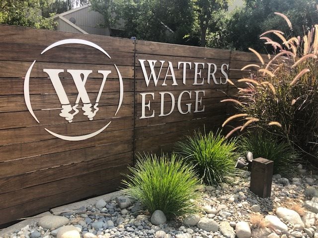 Waters Edge Apartment Monument Sign