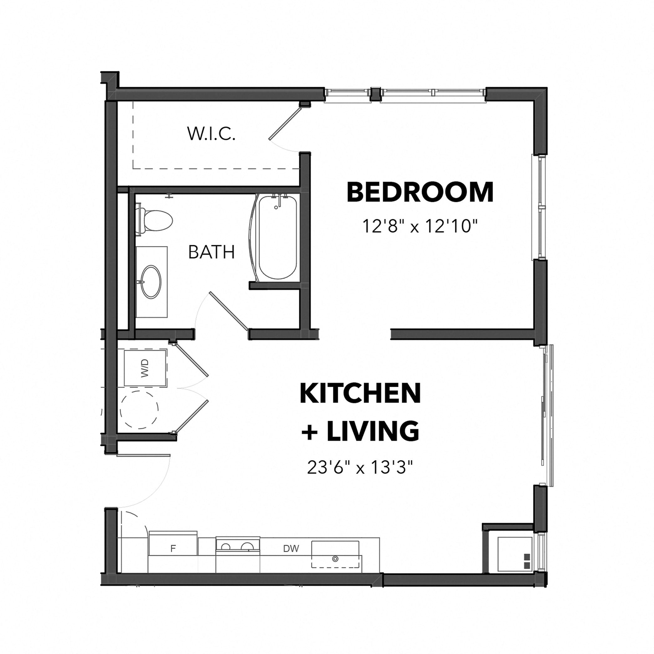 The One Bedroom 1 (Blue)
