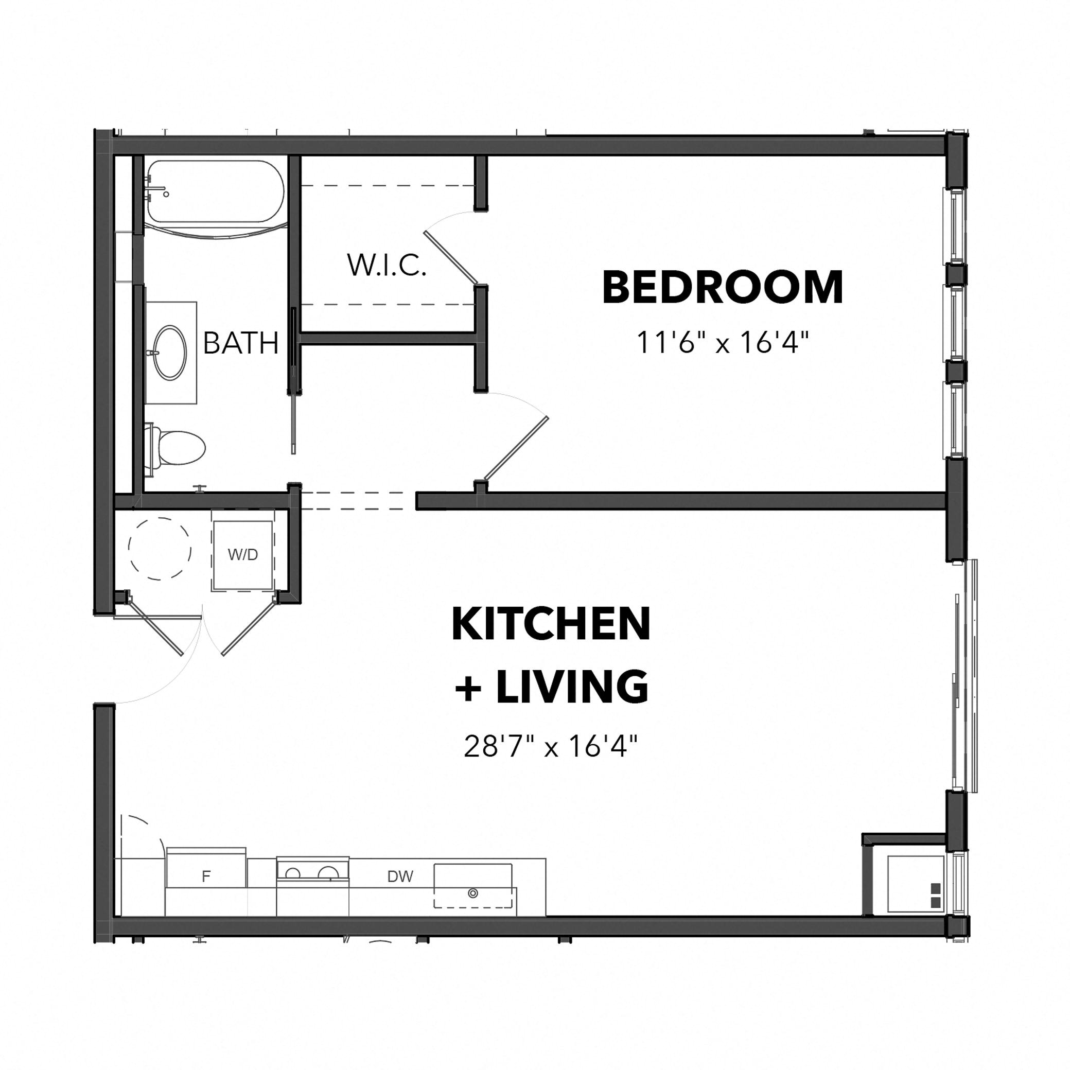 The One Bedroom 5 (Blue)