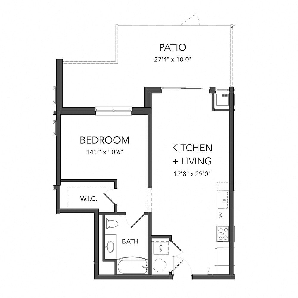 The One Bedroom 9 (Blue)