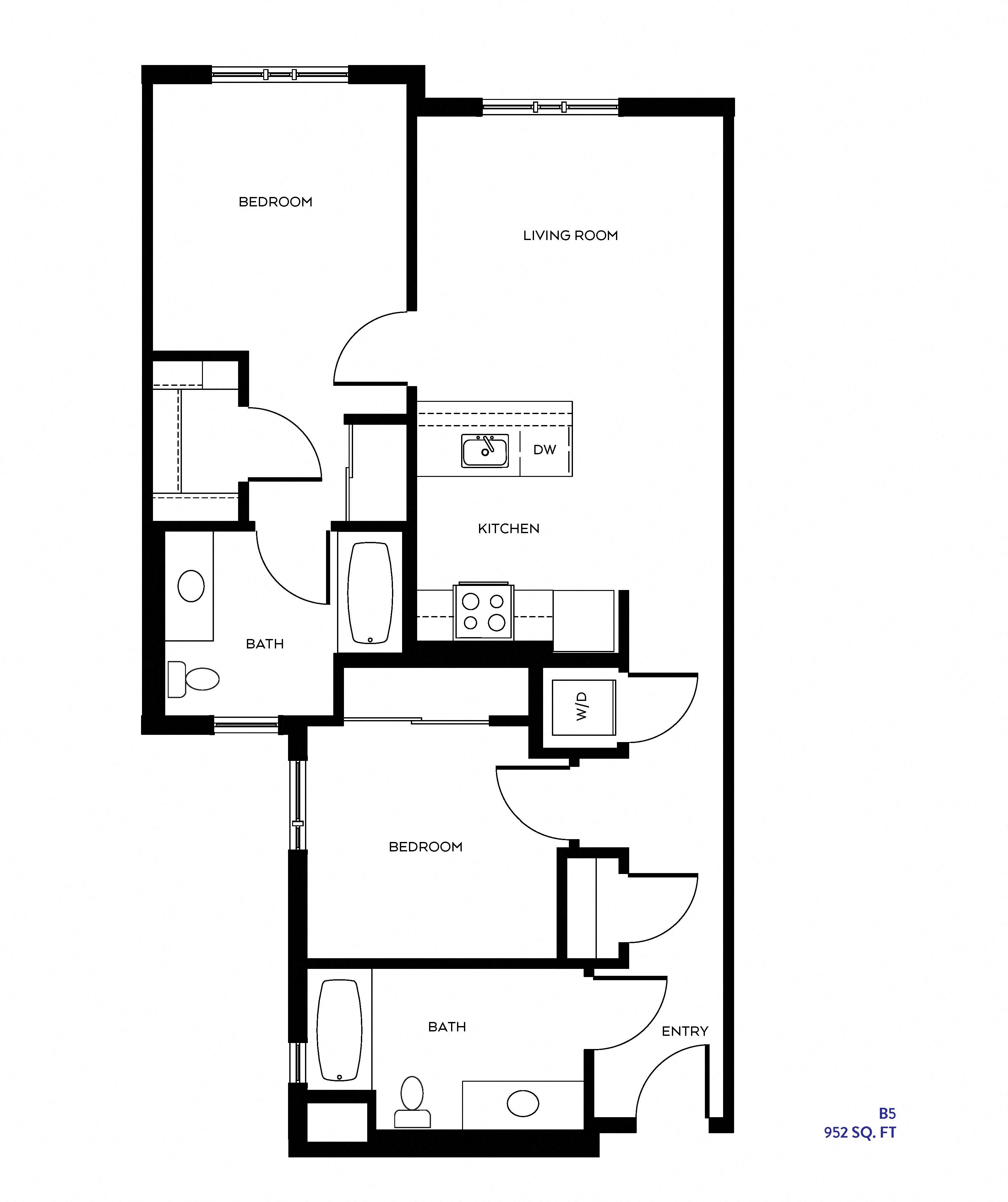 The B5 floor plan