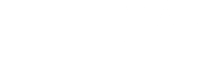 The image is a logo for Bren Mar Apartments.