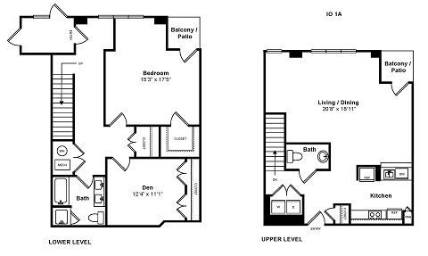 1A Townhome Floorplan Image
