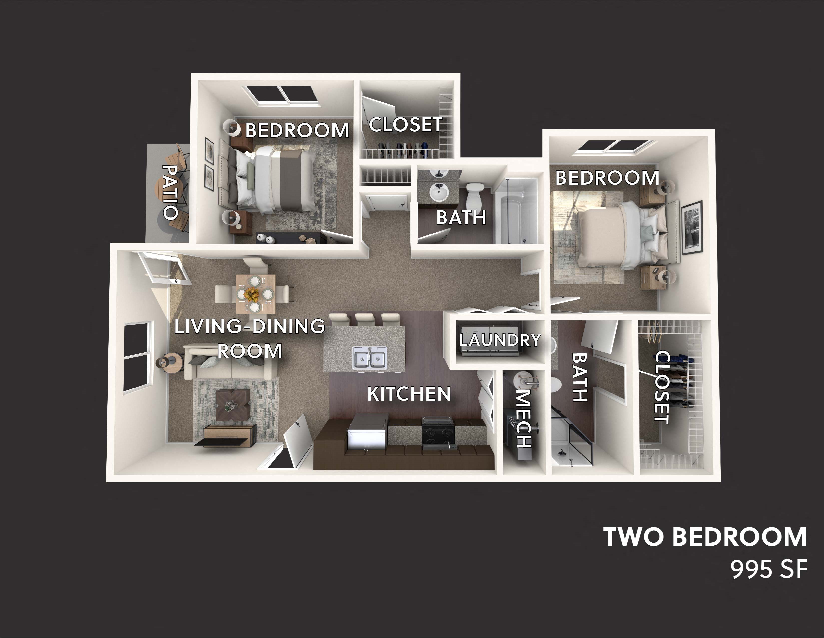 The Platte Floor plan, layout, apartment, Victory Village