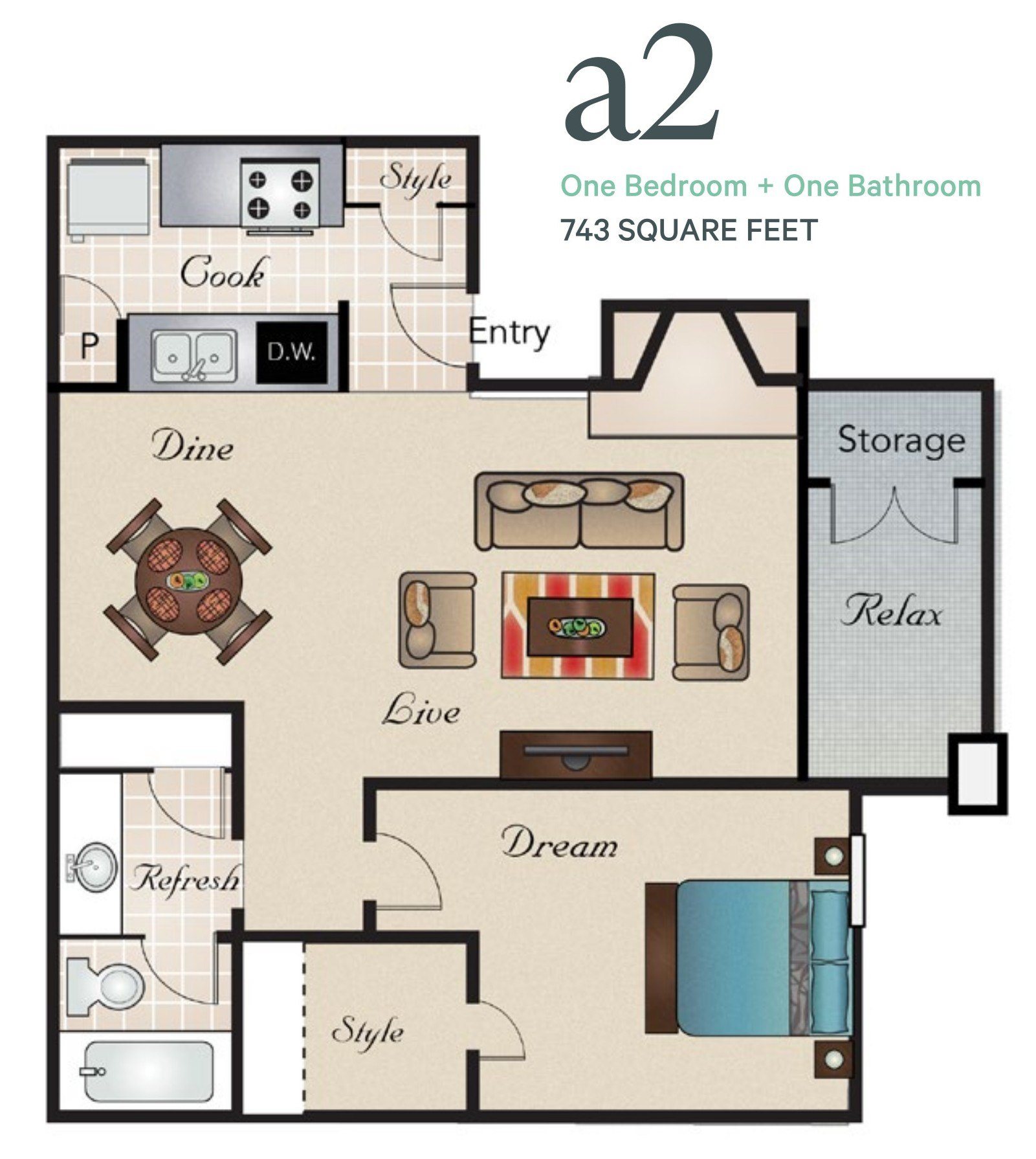 A2 floor plan
