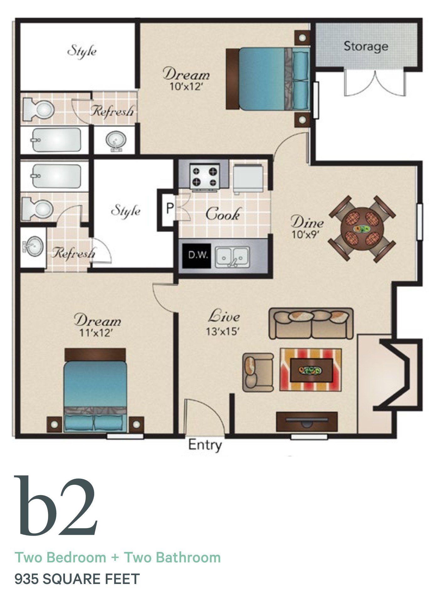 B2 floor plan