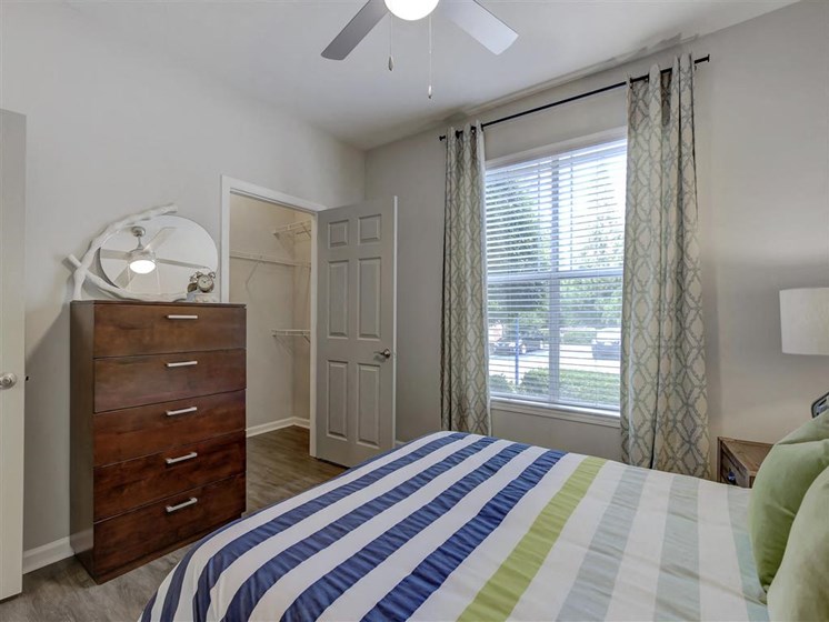 Bedroom With Expansive Windows at Lakeside at Town Center, Georgia, 30066