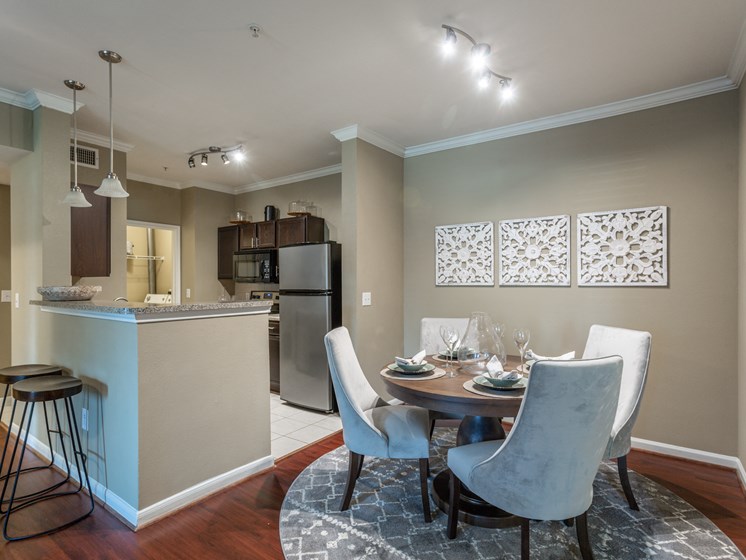 Bright living and dining spaceat Century South Shore Apartments, League City, 77573