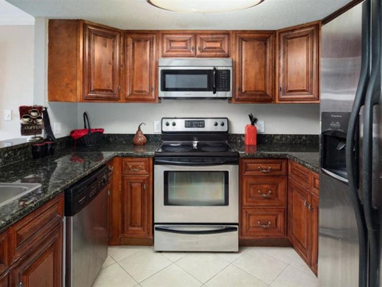 Upgraded Kitchen With Stainless Steel Appliances at Atler at Brookhaven, Atlanta, GA