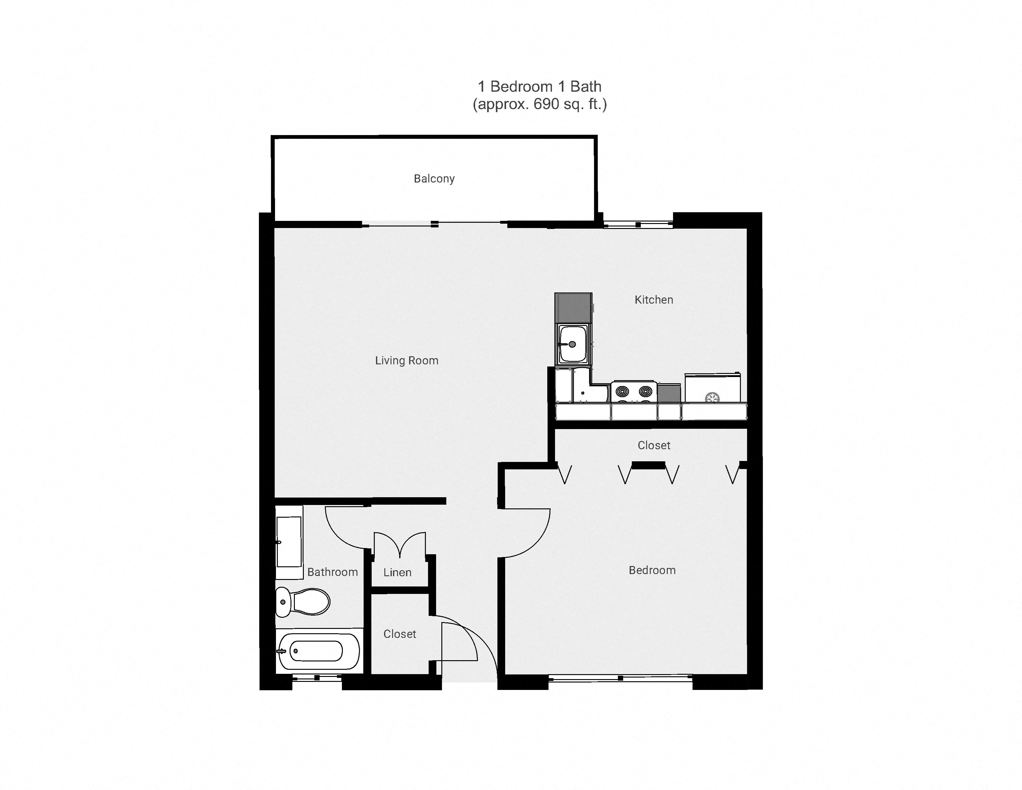 Floor Plans of Corcoran Gardens Apartments in Santa Cruz, CA