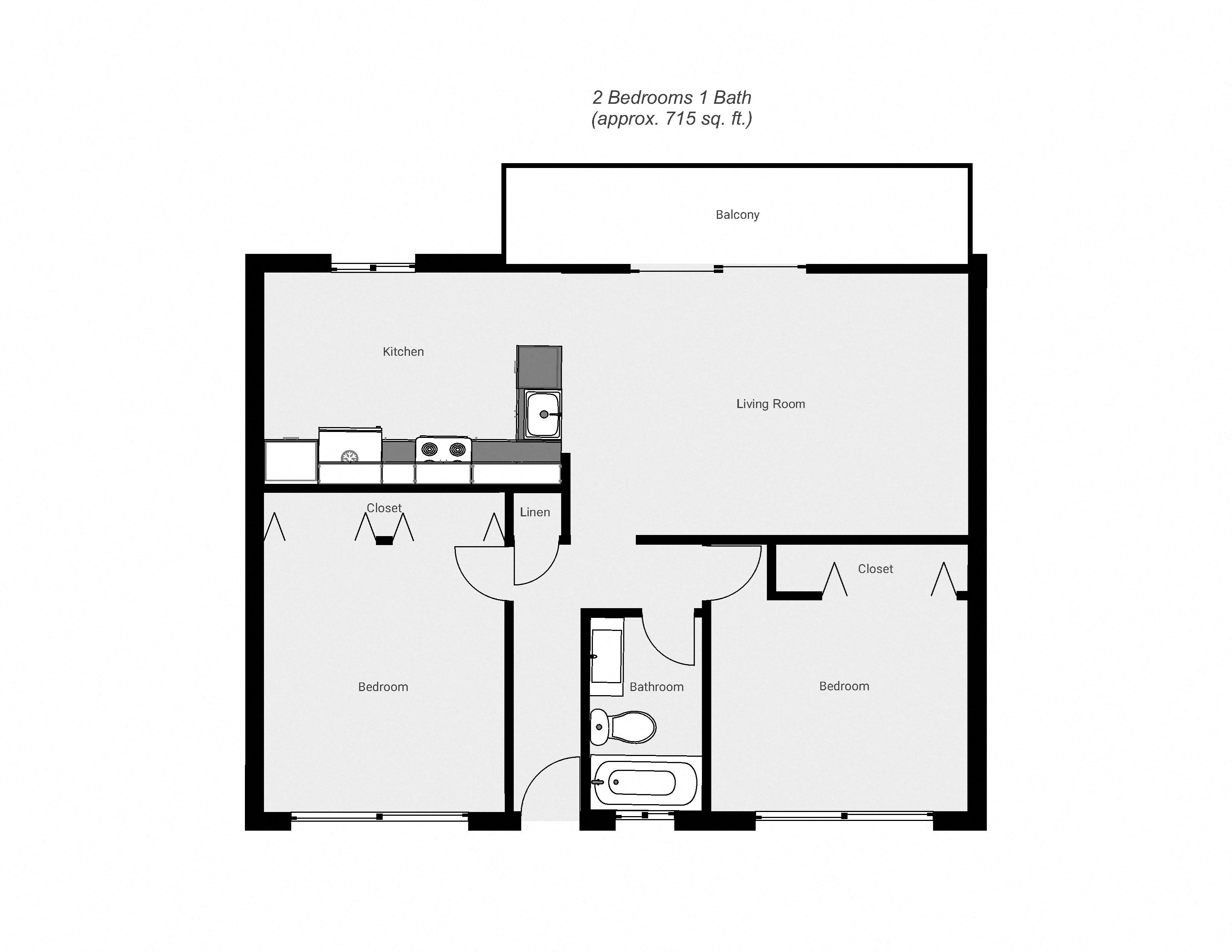 Floor Plans of Corcoran Gardens Apartments in Santa Cruz, CA