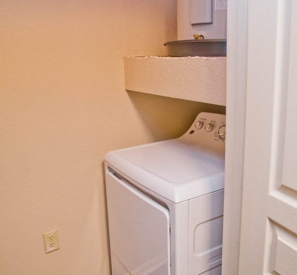 In Home Stacked Washer/Dryer at The Manor Homes of Eagle Glen, Raymore