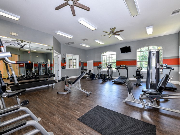 Fitness Center With Updated Equipment at Polos at Hudson Corners, South Carolina