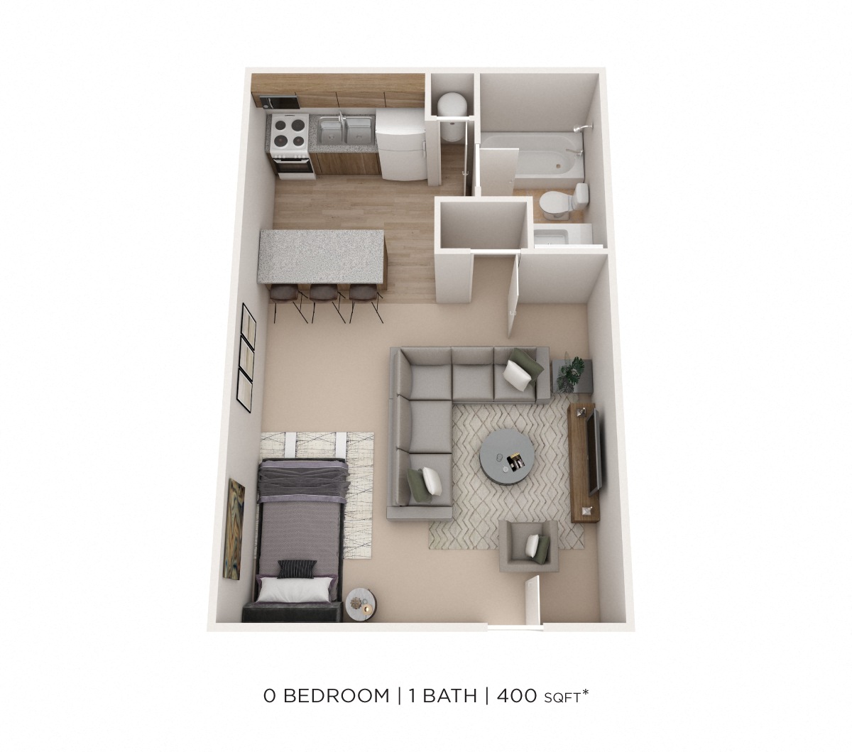 Studio- Alexander Station floor plan