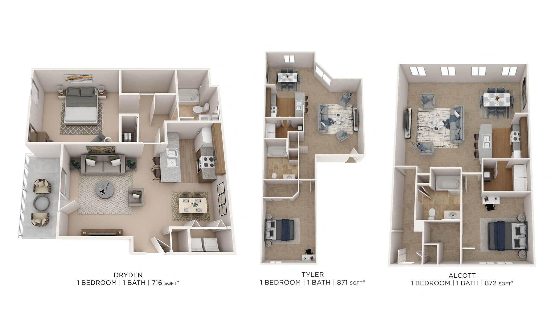 One Bedroom floor plan