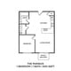 Marquis A - 1 Bed 1 Bath 600 sqft floor plan