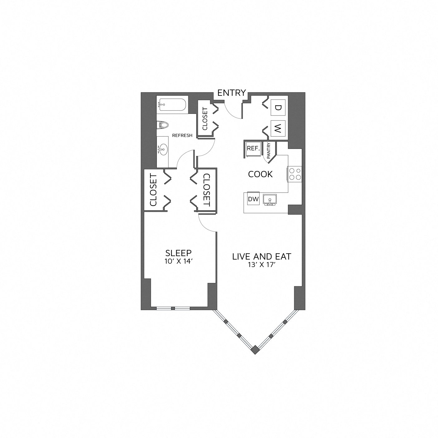 Floor Plan Image of Apartment Apt 0304