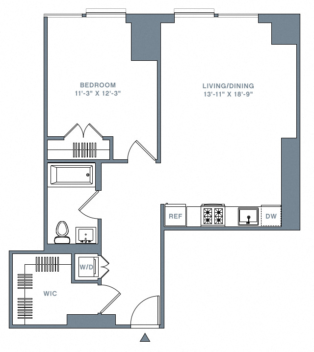 Floor Plan Image of Apartment Apt 51B