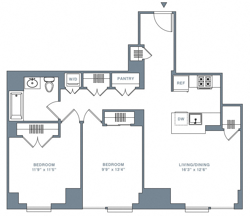 Floor Plan Image of Apartment Apt 19H