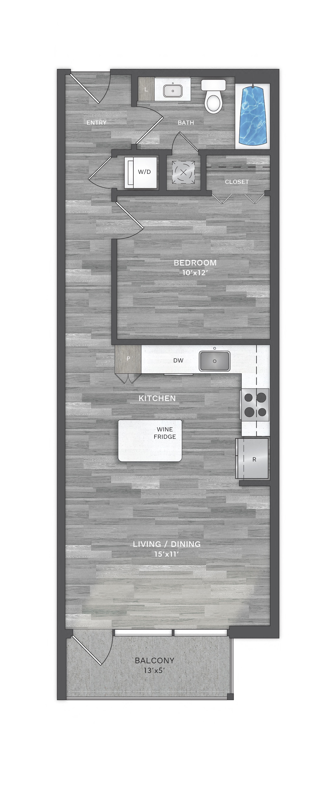 Floor Plan Image of Apartment Apt 1411