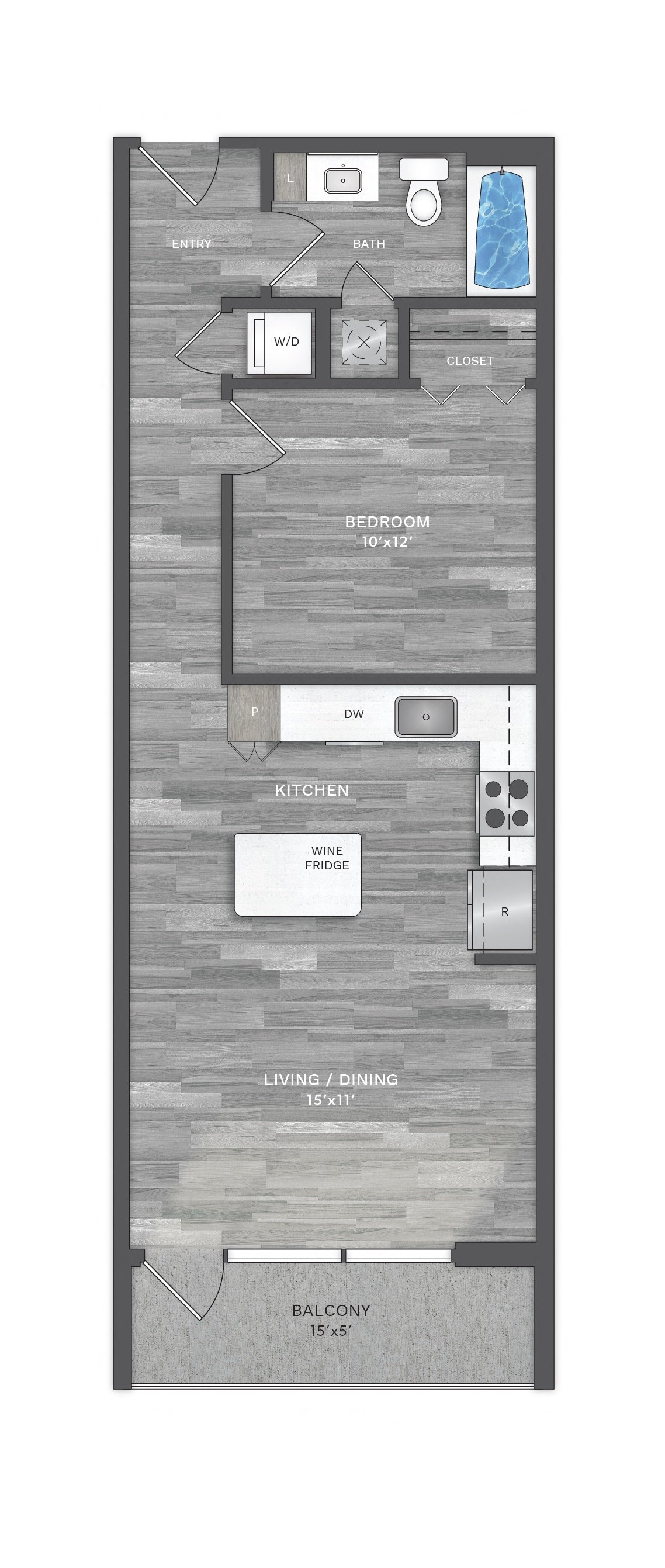 Floor Plan Image of Apartment Apt 1306